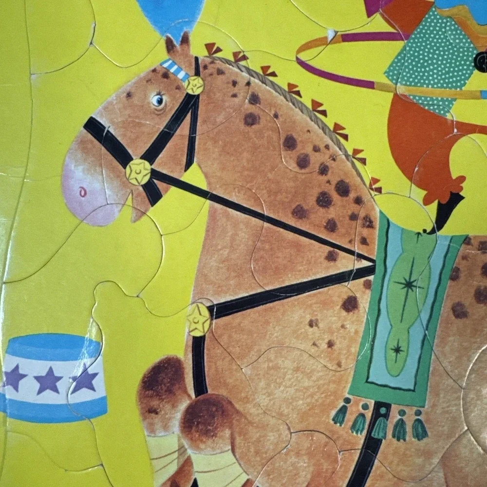 Puzzle Vintage 1964 Whitman Frame Tray Circus Pre-School No.4421 14.5